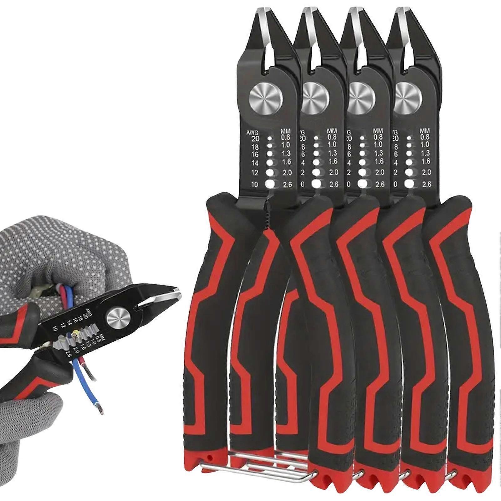 Multi-function Wire Stripper Tool 6 Inch Professional Angled Jaw Wire Stripping