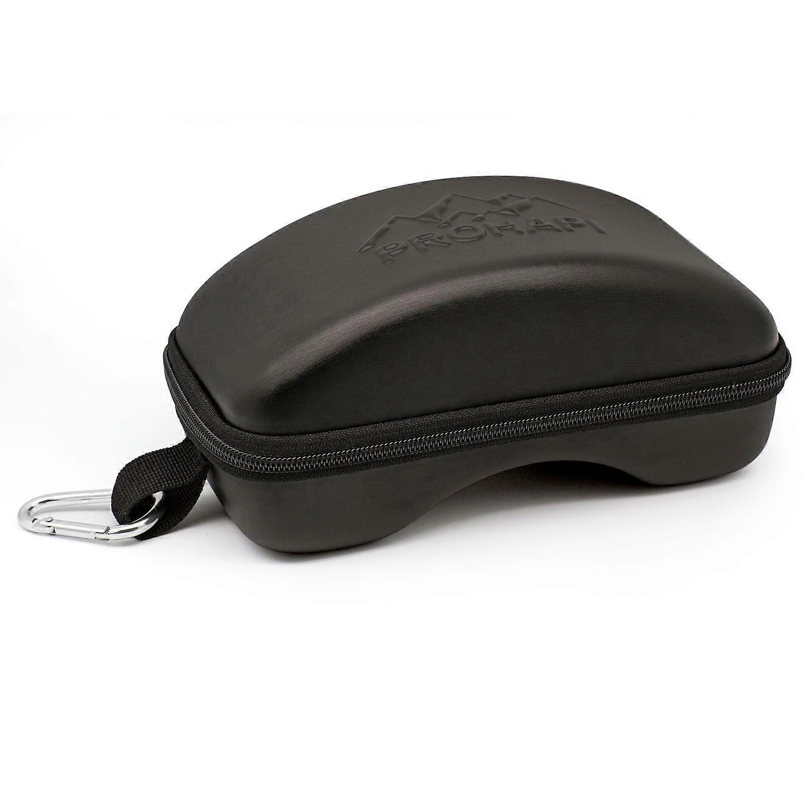 Snow Goggles Case, Semi Hard EVA Ski Goggles Case with Aluminum Bag Strap & Proof Zipper