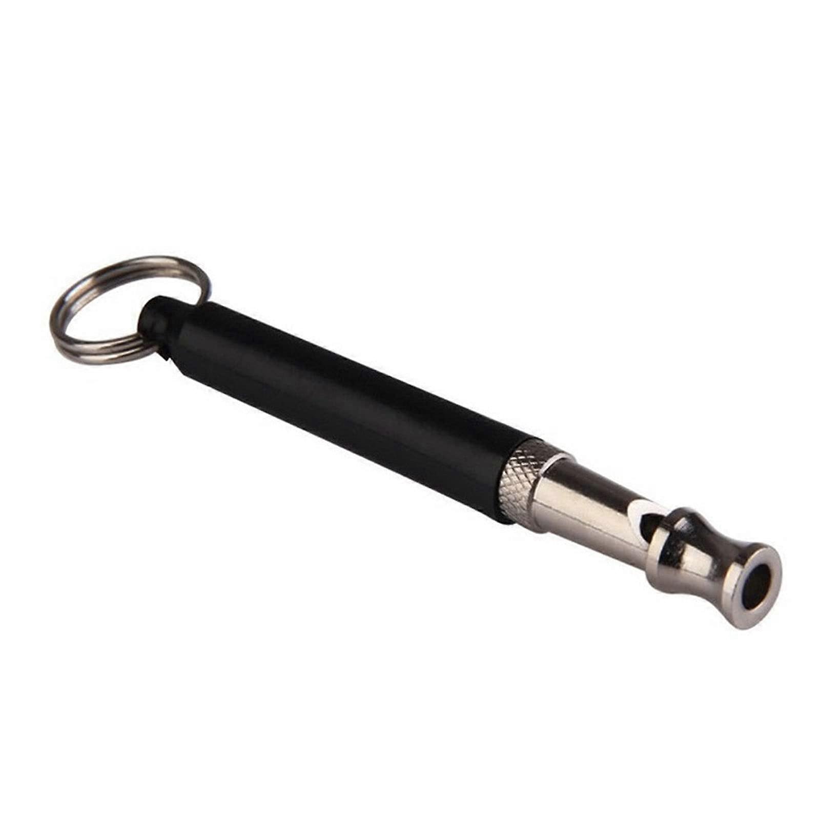 Black Two-Tone Ultrasonic Dog Whistle for Training Puppies - Adjustable Frequency, Durable Material, Easy to Use