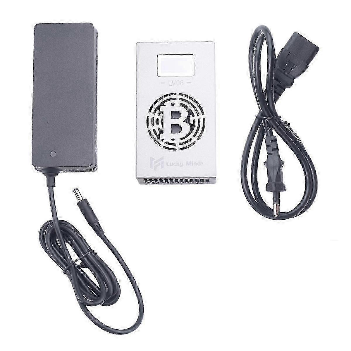 Bitcoin LV06 500G BTC Solo Miner Includes Tutorial Guidance Machine EU Plug
