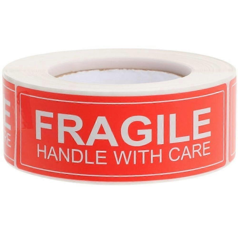 1 roll of fragile handle with care adhesive label sticker warning label shipping tape for shipping packaging