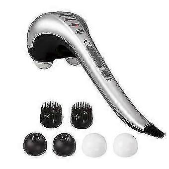 Handheld Double Head Deep Tissue Percussion Massager For Neck Back Shoulder Leg Foot Muscles