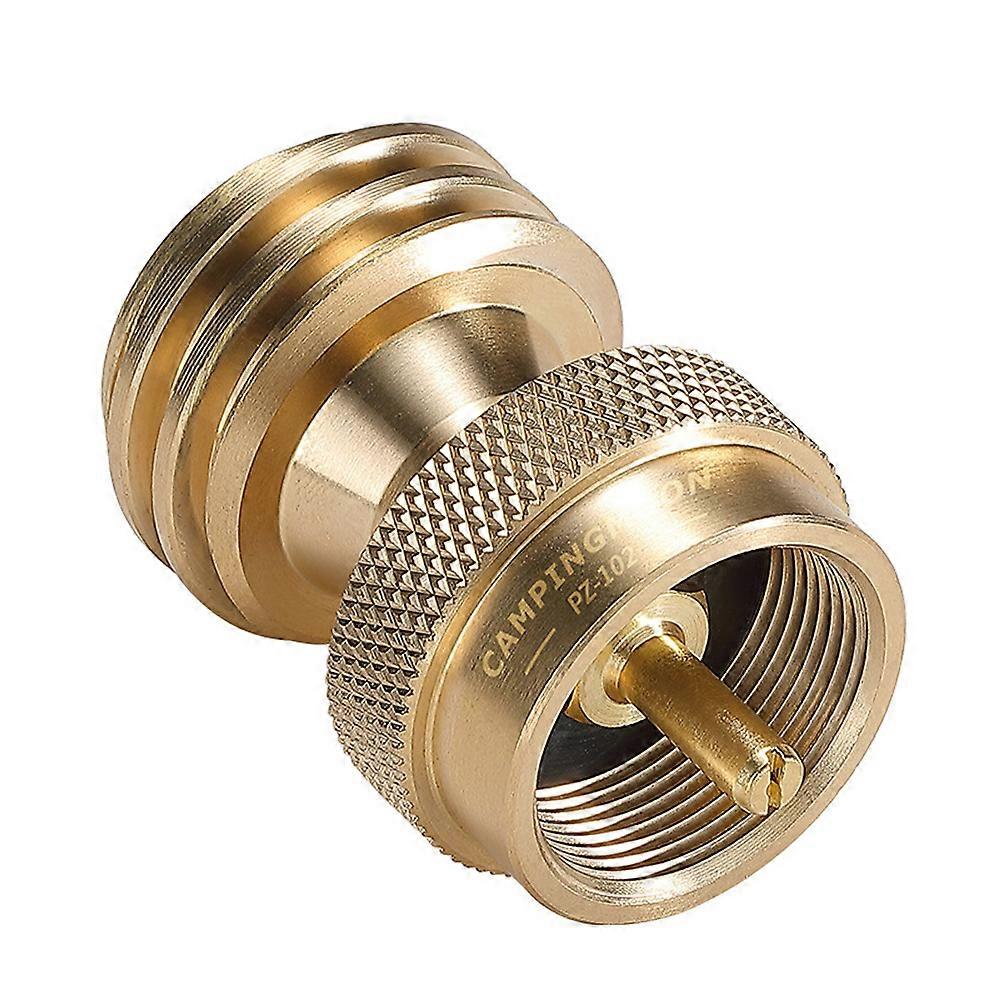 Propane Tank Refill Adapter Brass QCC1 Connector Gas Cylinder Refill Conversion Adapter Durable High-Quality Brass Material Easy Installation for BBQ