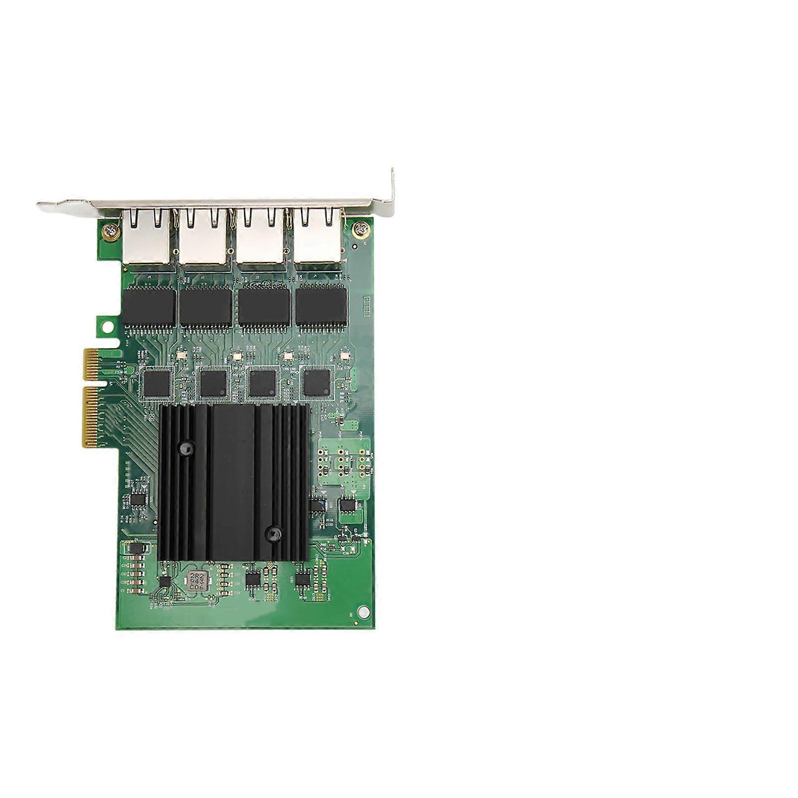 Gigabit Network Card High Speed Four Port PCIEx4 Gigabit Ethernet Network Adapter for PC Server