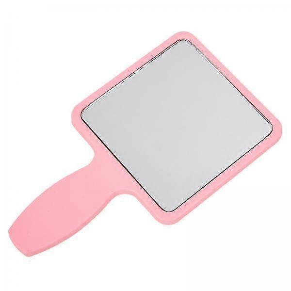 3x Handheld Mirror Small Square Shaped Makeup Mirror Portable Plastic Travel