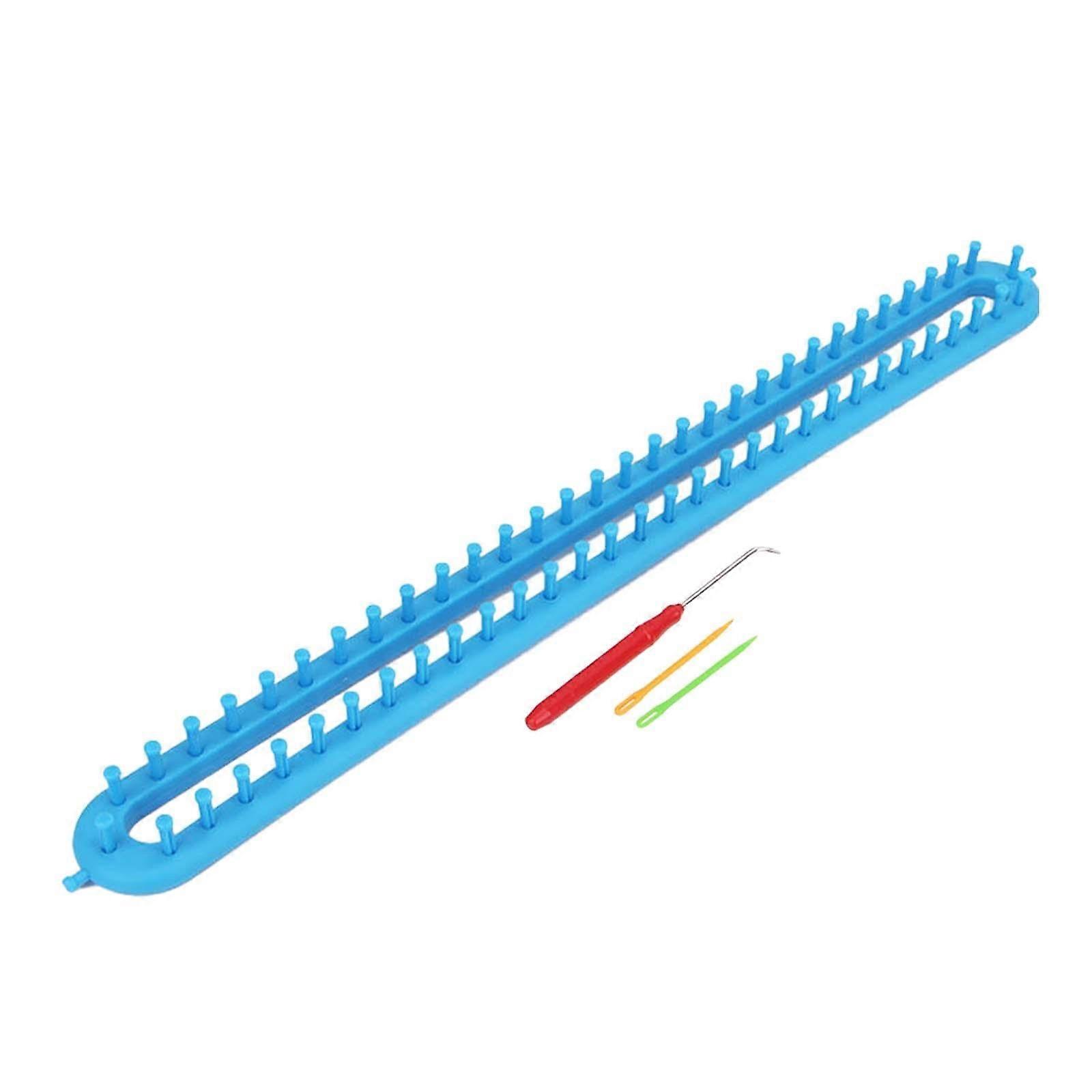 Weaving Loom Set with Crochet Hook for DIY Hat and Sock Projects, 58cm Length, Ideal for Beginners and Crafters