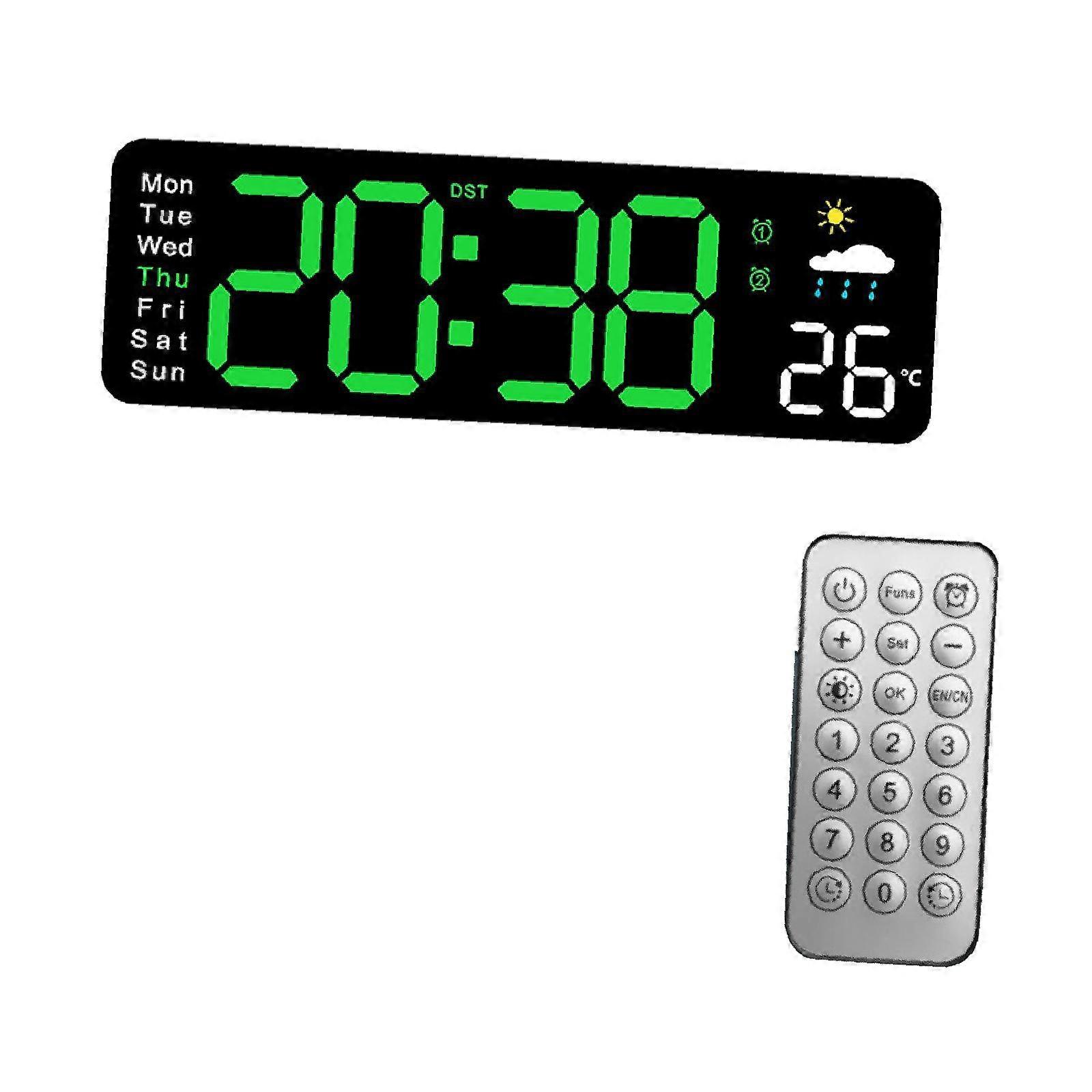 Digital Wall Clock LED Wall Clock Multifunctional Large Screen Table Clock