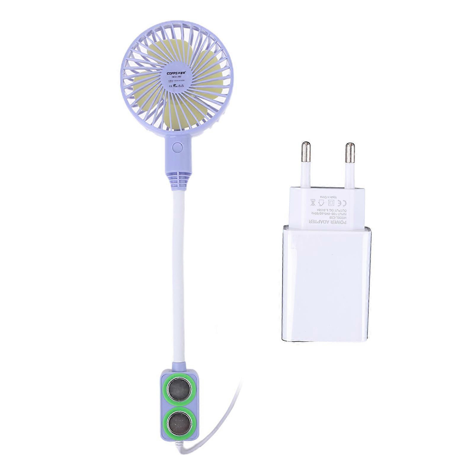 4.5inch 3-speed Flexible Gooseneck Magnetic Mounting Base Desk fan for Quilting Work Sewing Machine Table Lathe white