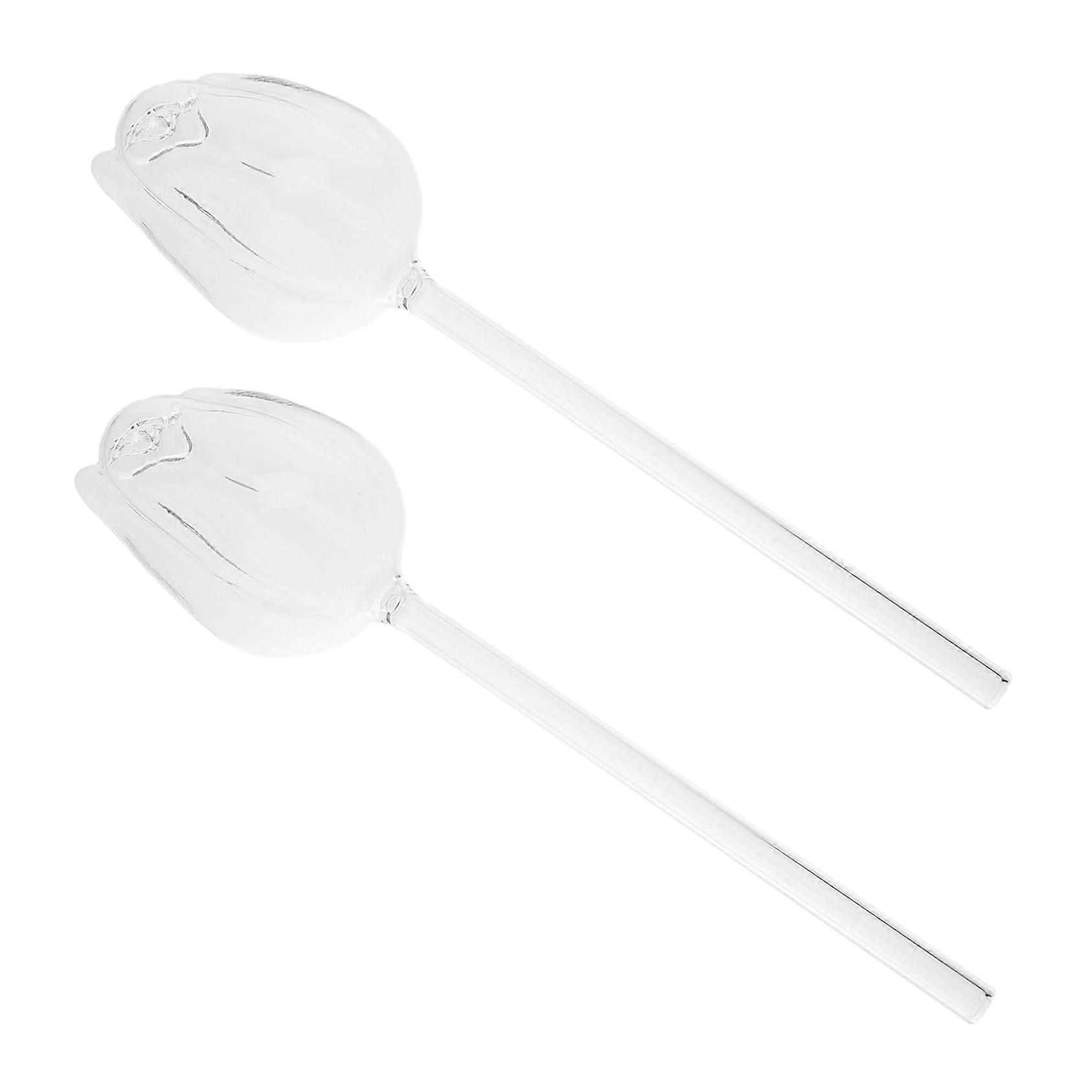 Rose Water Globes 2pcs Automatic Self-Watering Device for Outdoor Plants Transparent Self-Watering System for Balcony