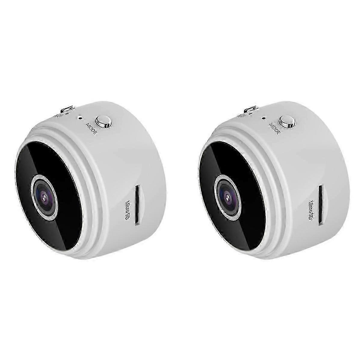 2x With Wireless Outdoor Camera Bird House 720p Night Version Wifi Camera,white-E