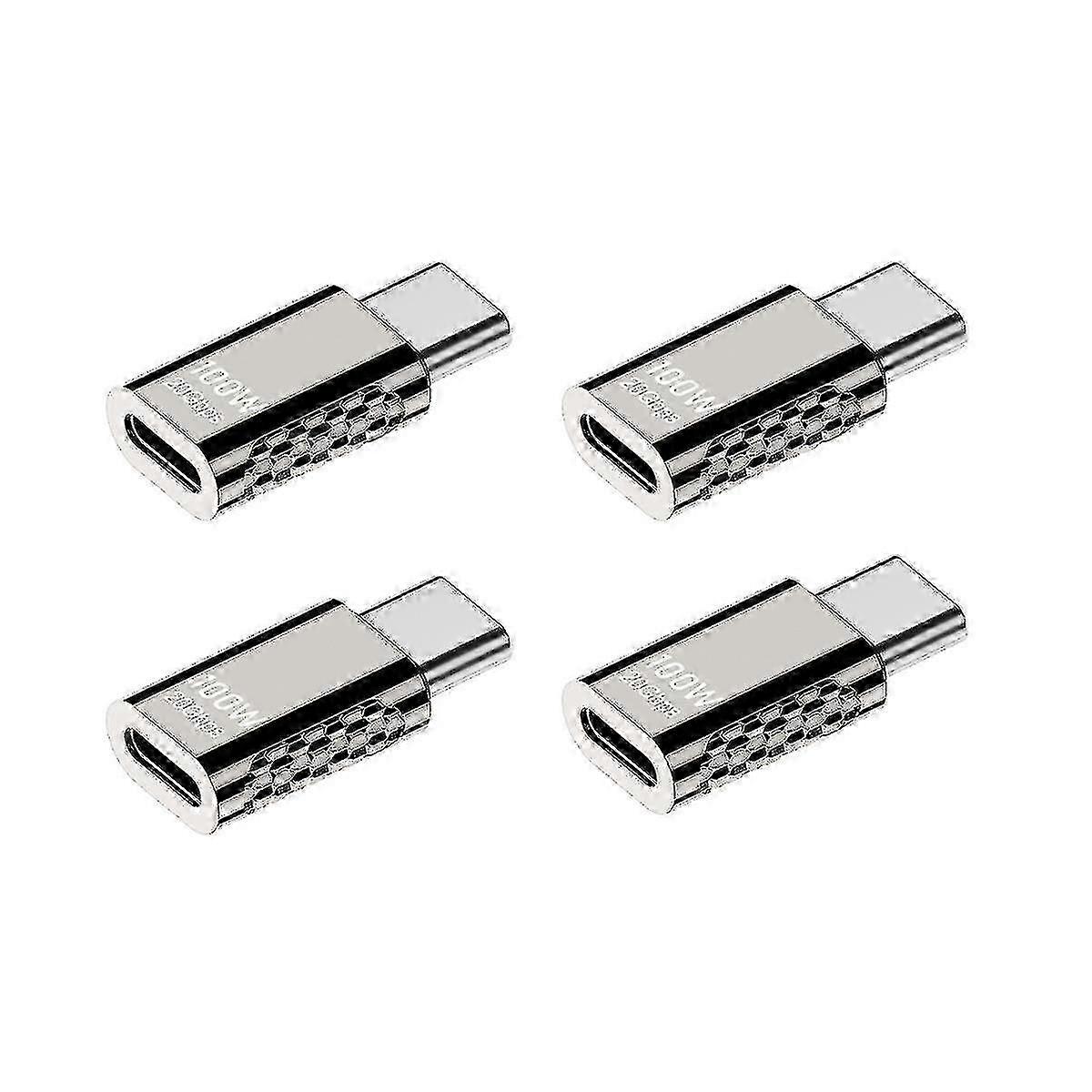 4 Stück Typ-C Multifunktionsadapter 20 Gbit / s Schnellladung Audio Video