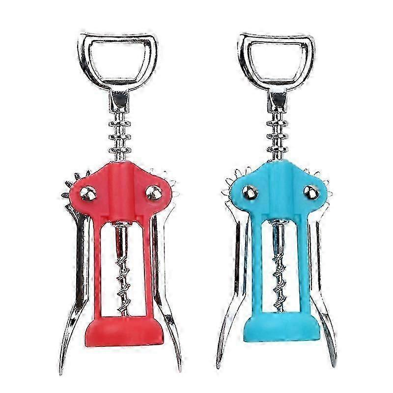 2-Pack Winged Corkscrew Set - Self-Centering Wine/Champagne Opener with Ergonomic Grip\u200b_MM2