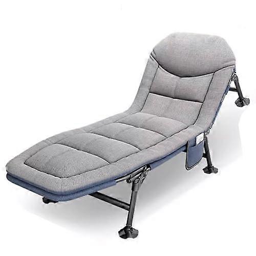 Portable Folding Bed With Mattress, 85cm Wide, 30mm Wider Square Tube, No Installation Required, One Colour, One Size