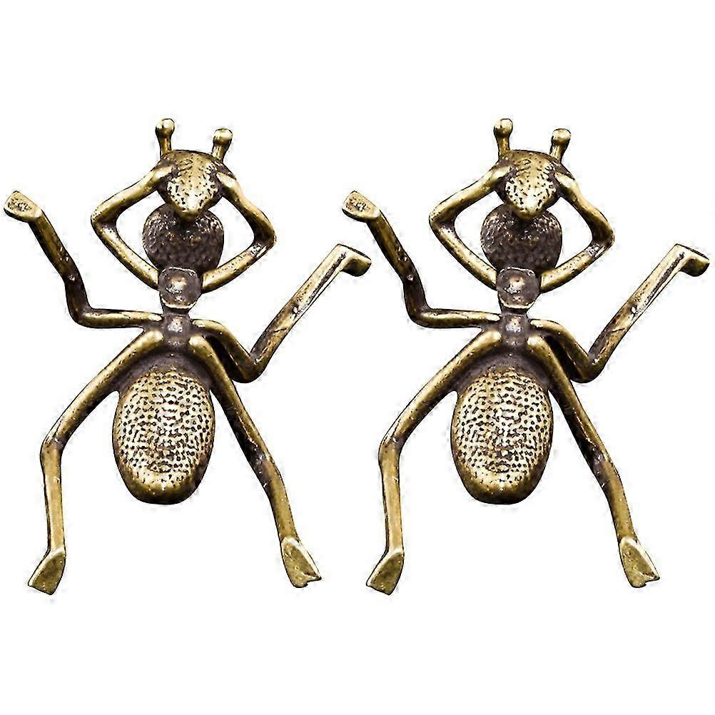 2pcs Ant Handicrafts Creative Desktop Ornaments Office Tea Table Decoration