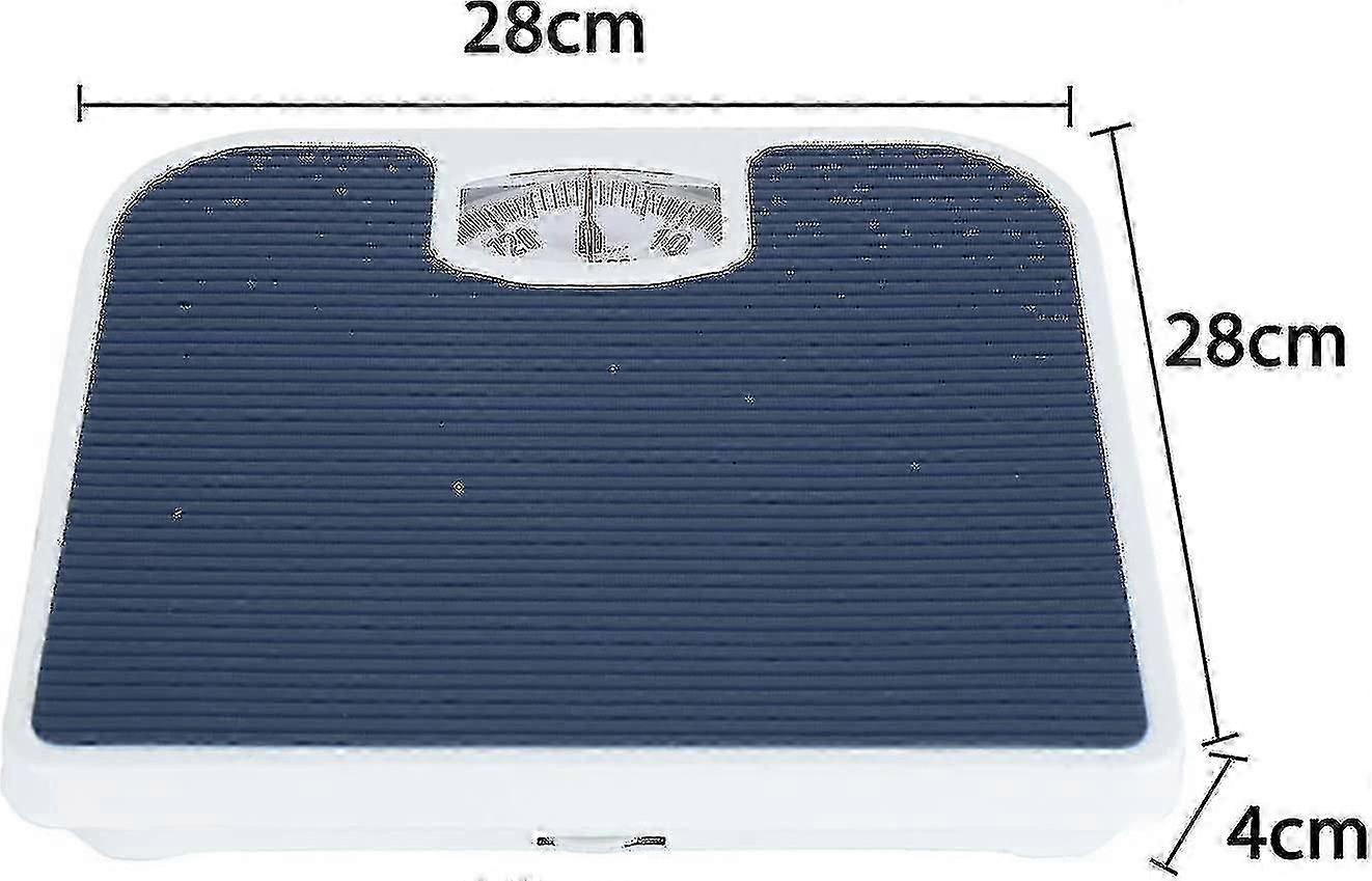 Bathroom Scales Accurate Mechanical Dial Weighing Scale Measure Body Weight Blue