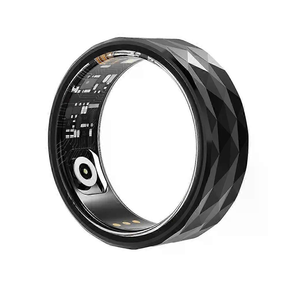 con Smart Ring R12 for Heart Rate Blood Oxygen Health Tracker Rings Exercise Records Calorie Multi Sports Mode IP68&5ATM Waterproof