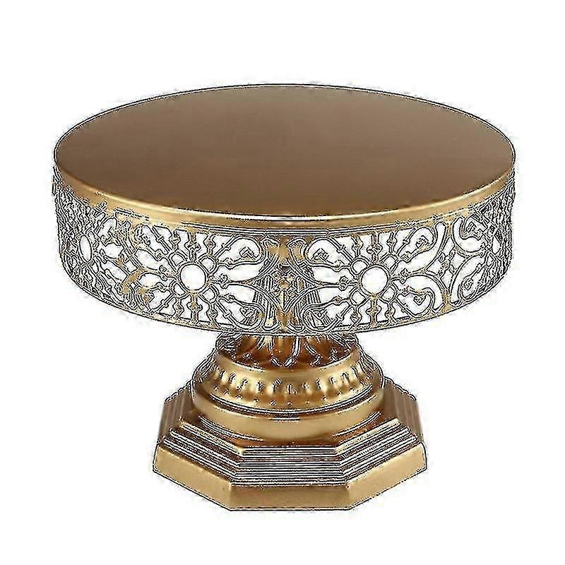 Retro Wedding Cake Stand Round Metal Event Party Display Pedestal Plate Decor
