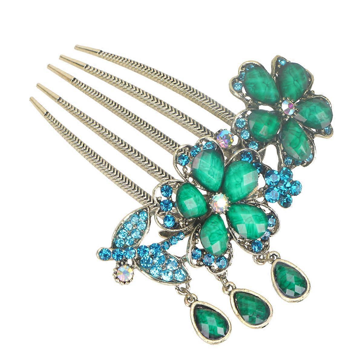 Flower Hair Comb, Classic Elegance for Social Functions, Durability