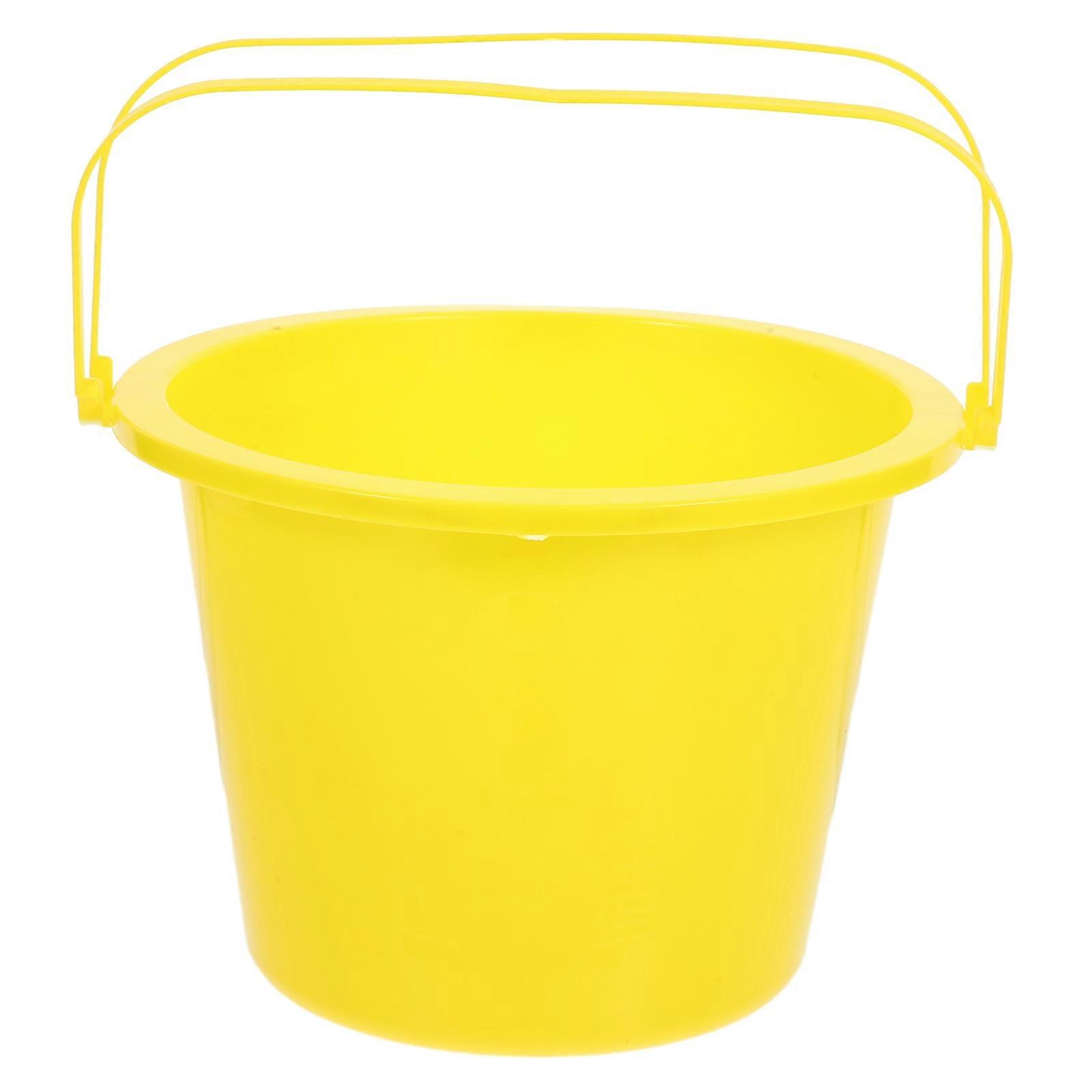 Compact Lightweight Plastic Paint Bucket with Handle – Reusable for Oil & Paints, Easy Carry & Storage