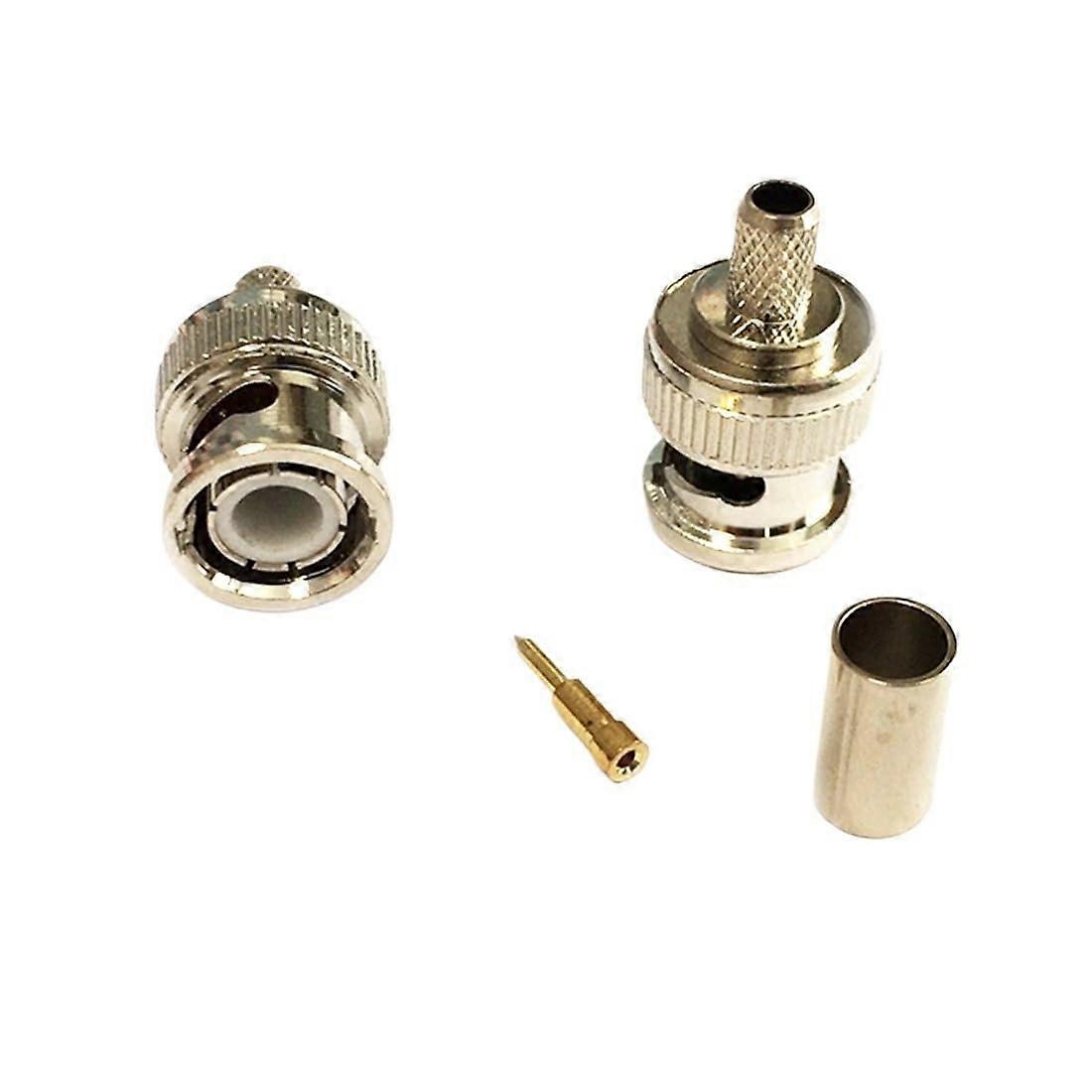 BNC Male Female R/F Coax Connector Aapter for RG316 RG58 Cable Straight Right Angle Welding Terminal(Type2)
