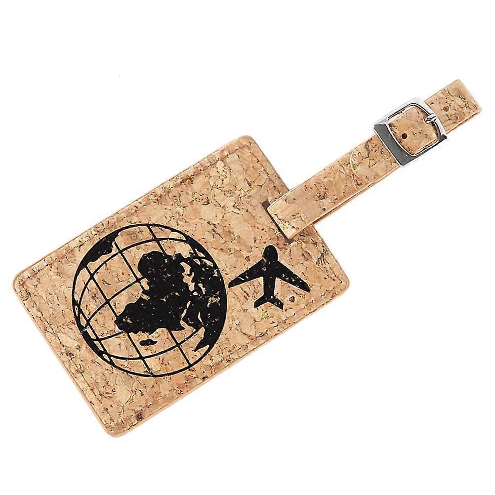 Luggage Identification Tags Wooden Pattern Multi Functional Name Holder Suitcase Labels Identifiers Beige 9 50X6 50X0 20CM 1Set