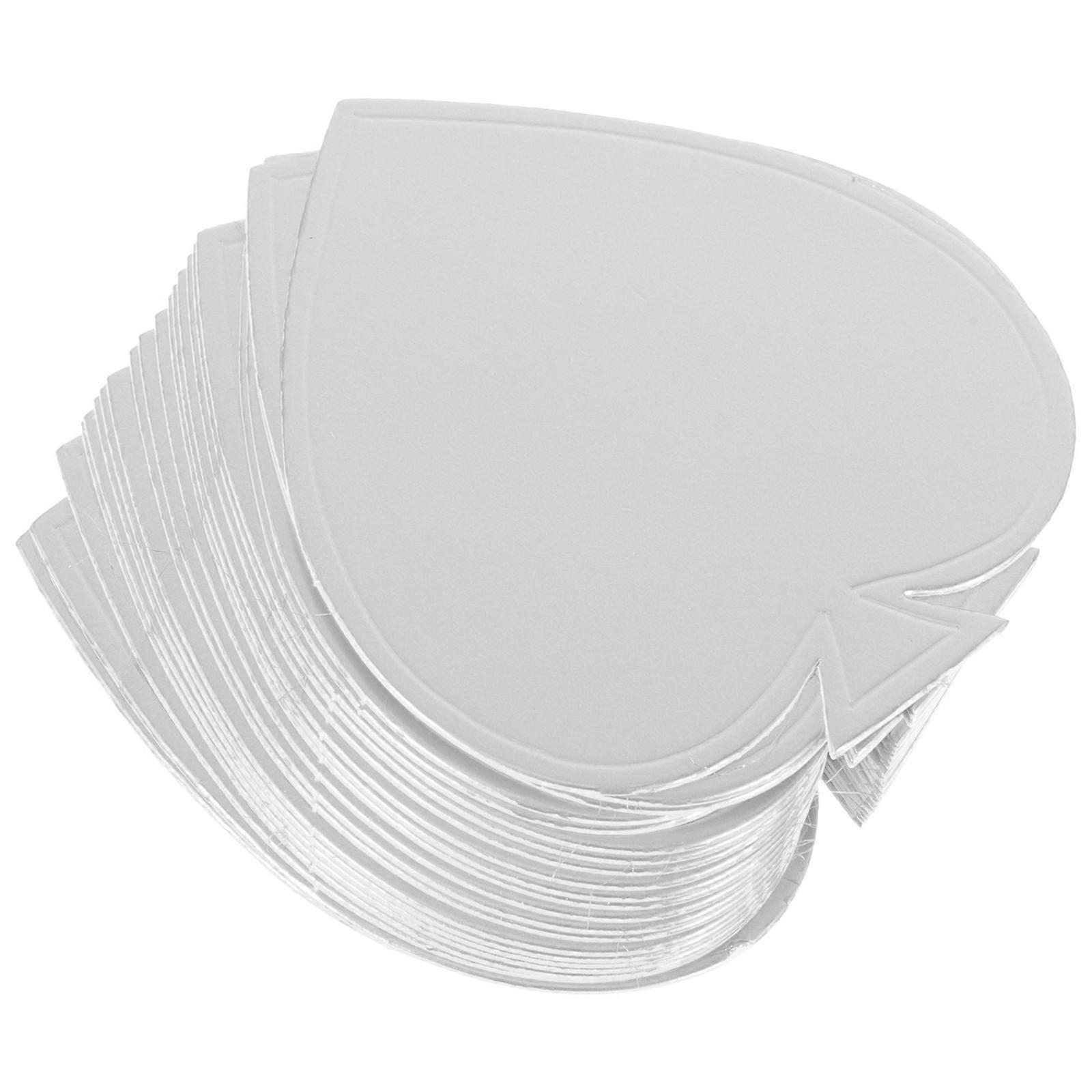 Mini Cake Boards Heart Shaped Cake Trays Refined Appearance Cupcakes Food-Grade Cardboard 100Pcs