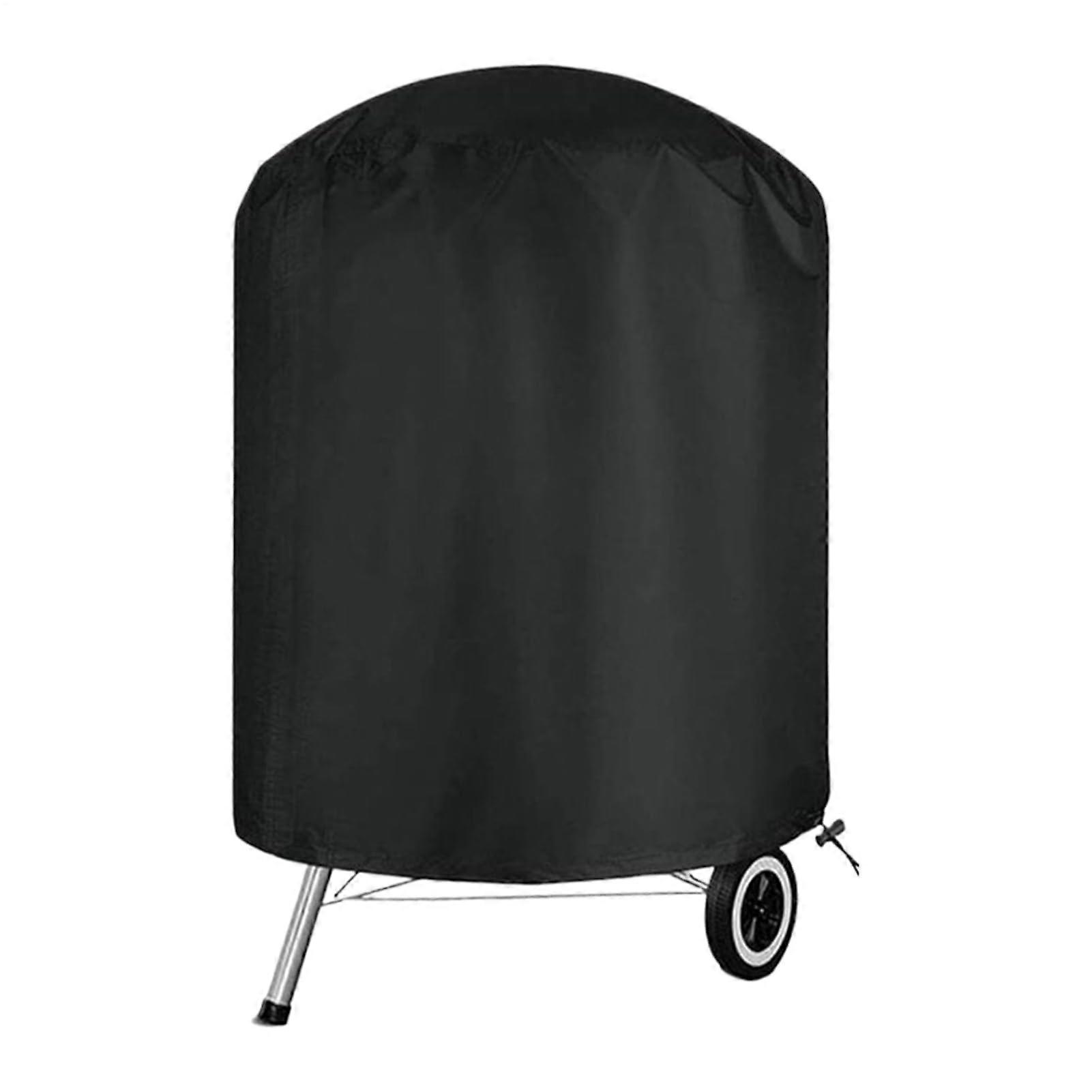 Grill Cover for Charcoal Grill, Waterproof Round Protective Cover, Durable Black Fabric for Outdoor Use, 70 x 70 cm