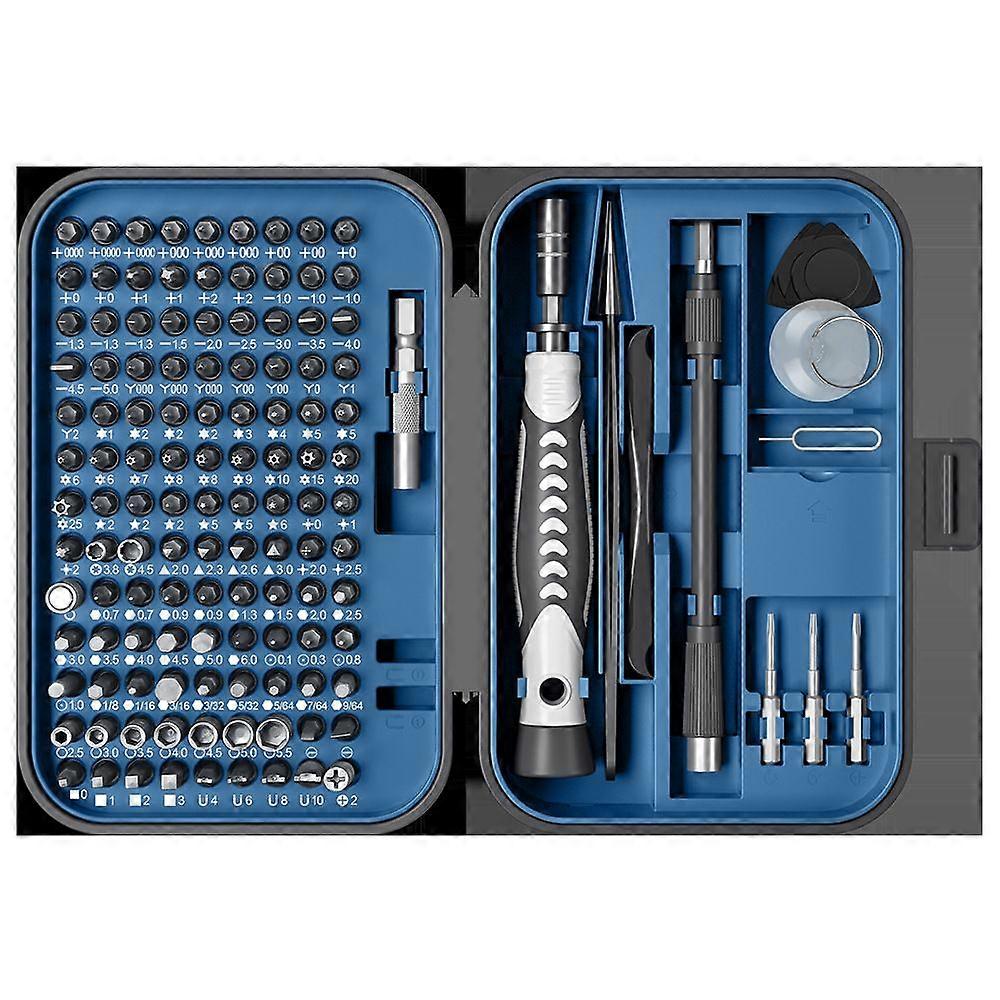130-in-1 Precision Screwdriver Set with 120 Positions, Magnetic Repair Kit, Built-in Mini Case, for Electronics, iPhone, Jewelers, Game Consoles, Navy