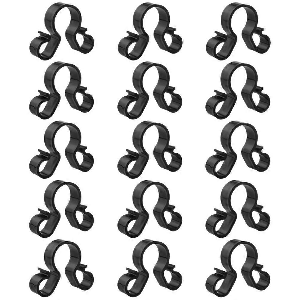 Candle Serving Clips Black Simple Design New Year Eve Party Party Organizers 2.4 2.0 0.6in 15Pcs