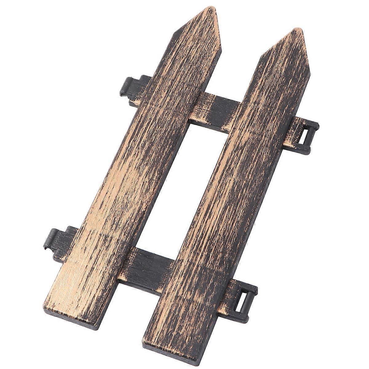 Gardening Fence Miniature Gates Picket Shape Simple Elegant Style For Kids Children Holiday Displays 4Pcs