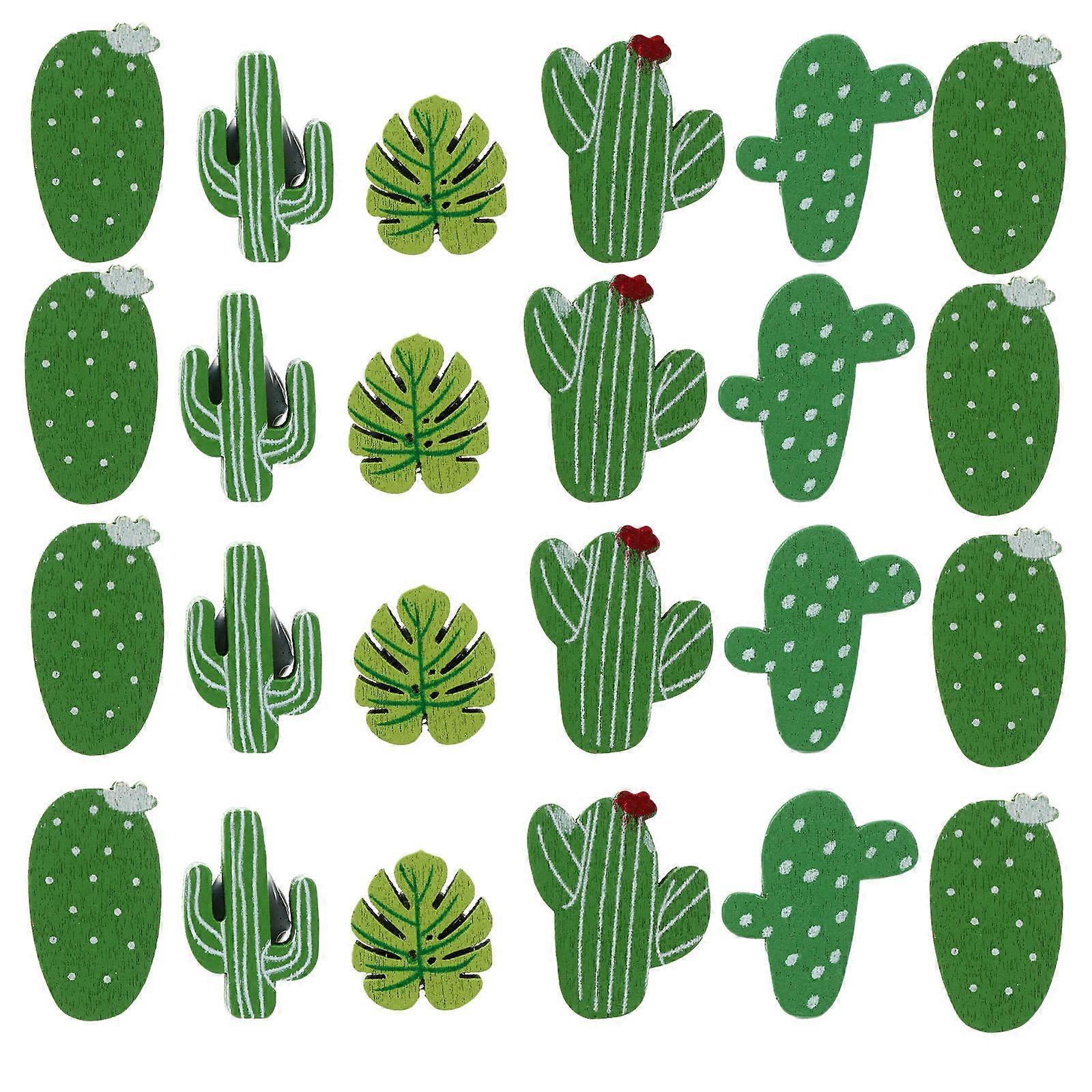 Succulent Thumb Tacks Cactus Pushpins Palm Leaf Shape Fixing Home Use 30Pcs