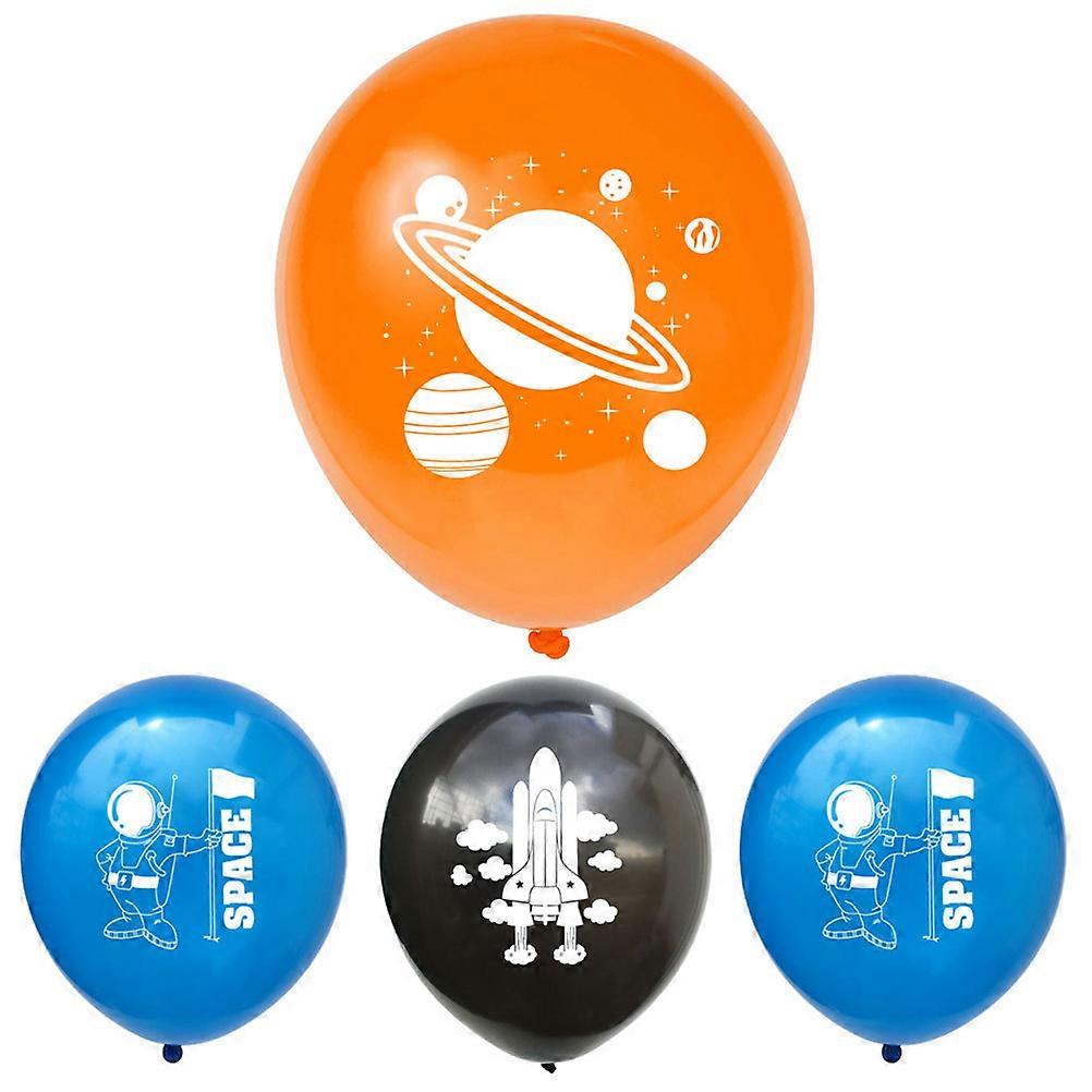Balloon Decorations Latex Balloons For Kid Birthday Theme Party Outer Space 15Pcs