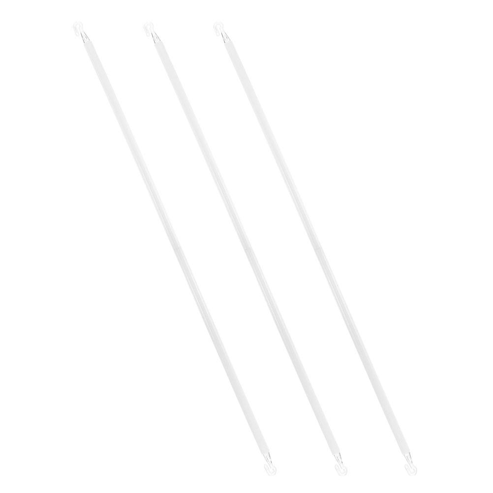 Drapery Pull Rods For Curtains Homeowners 3Pcs Transparent Easy Installation