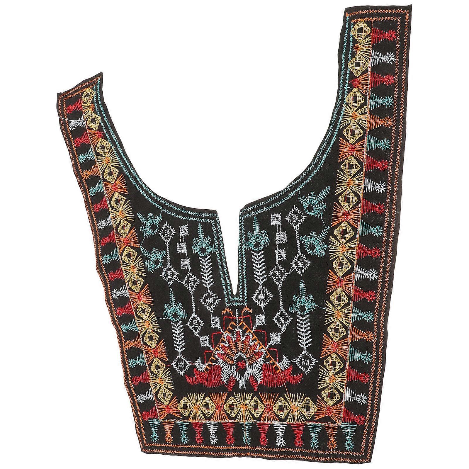 Delicate Embroidered Applique Multi Color 30.00X23.00X0.50cm Rectangular Decors For Sewers 1Pack