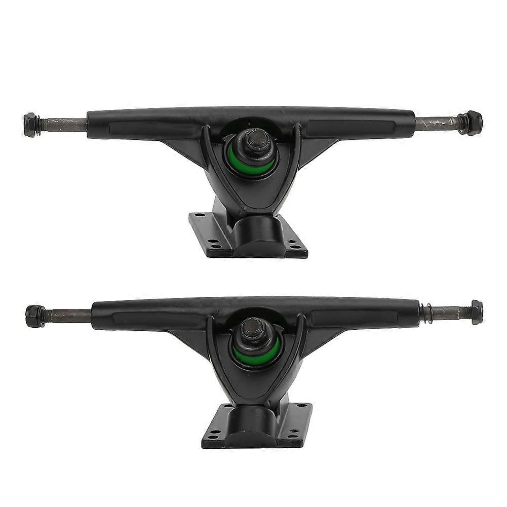 2Pcs Beginner Skateboard Stands Black Aluminum Alloy MS3104 7 Inch Thick Base Longboard Bracket
