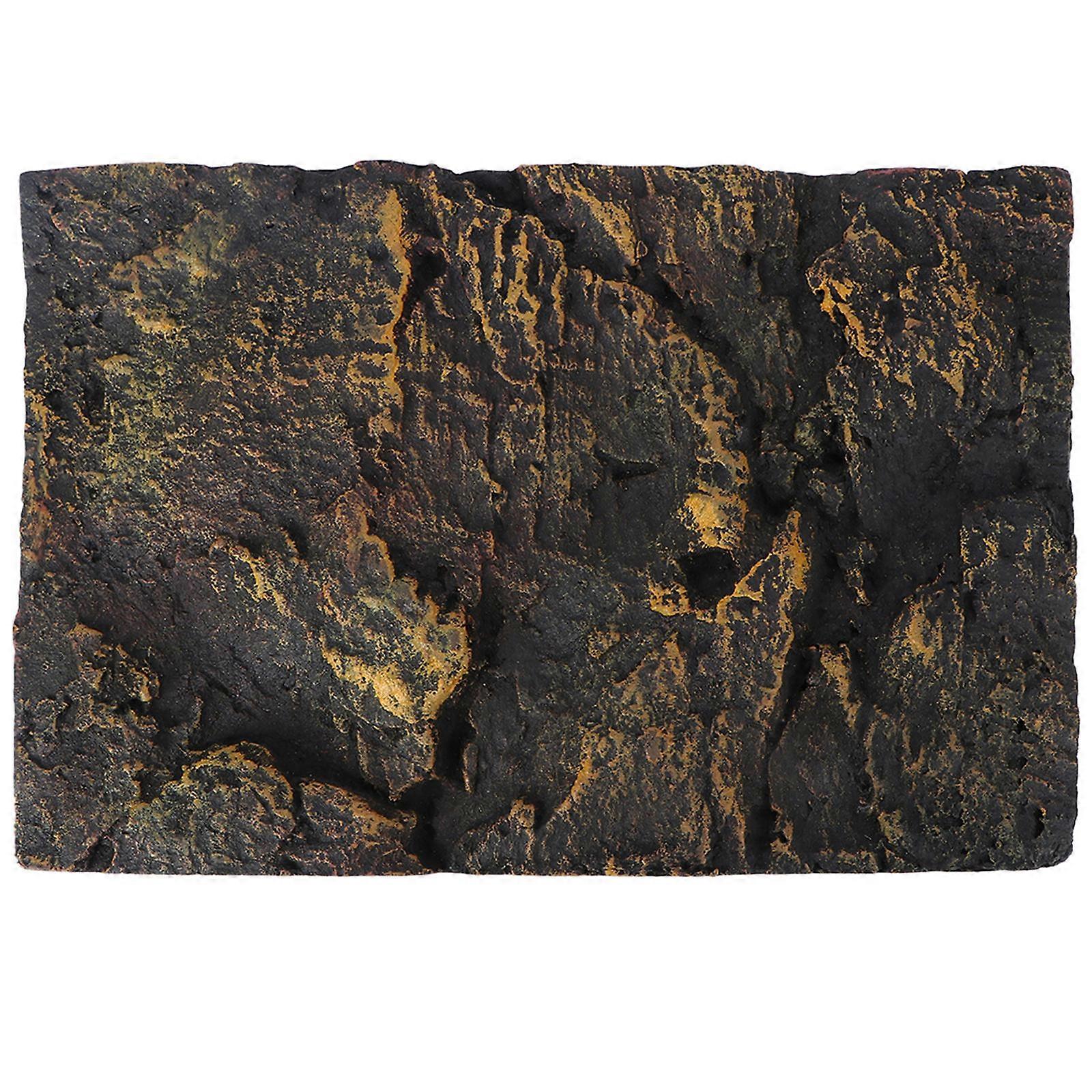 Decorative Background Board for Turtle Tank Durable Pu Reptile Enclosure Backdrop to Enhance Habitat Style