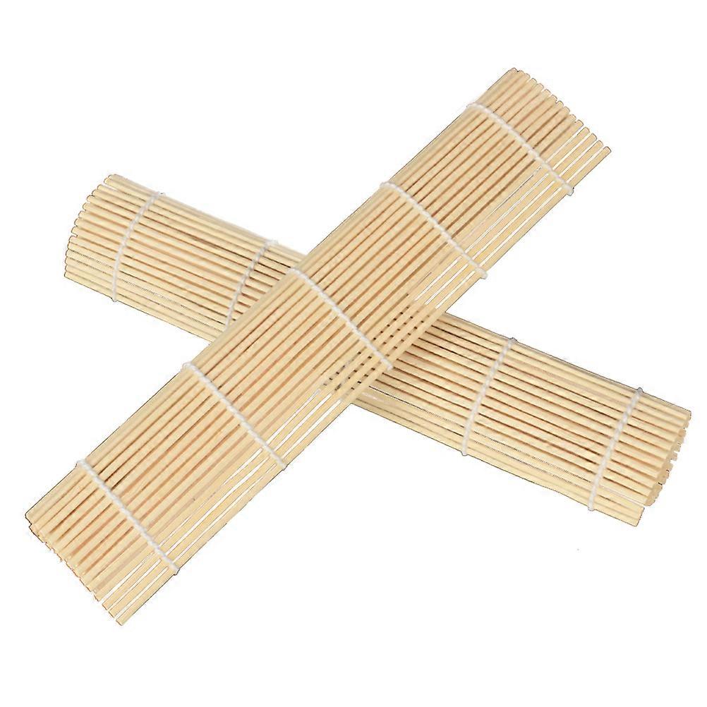 1 Pc Bamboo Sushi Roller Mat Sushi Rolling Kitchen Sushi Making Tool (24x24cm)