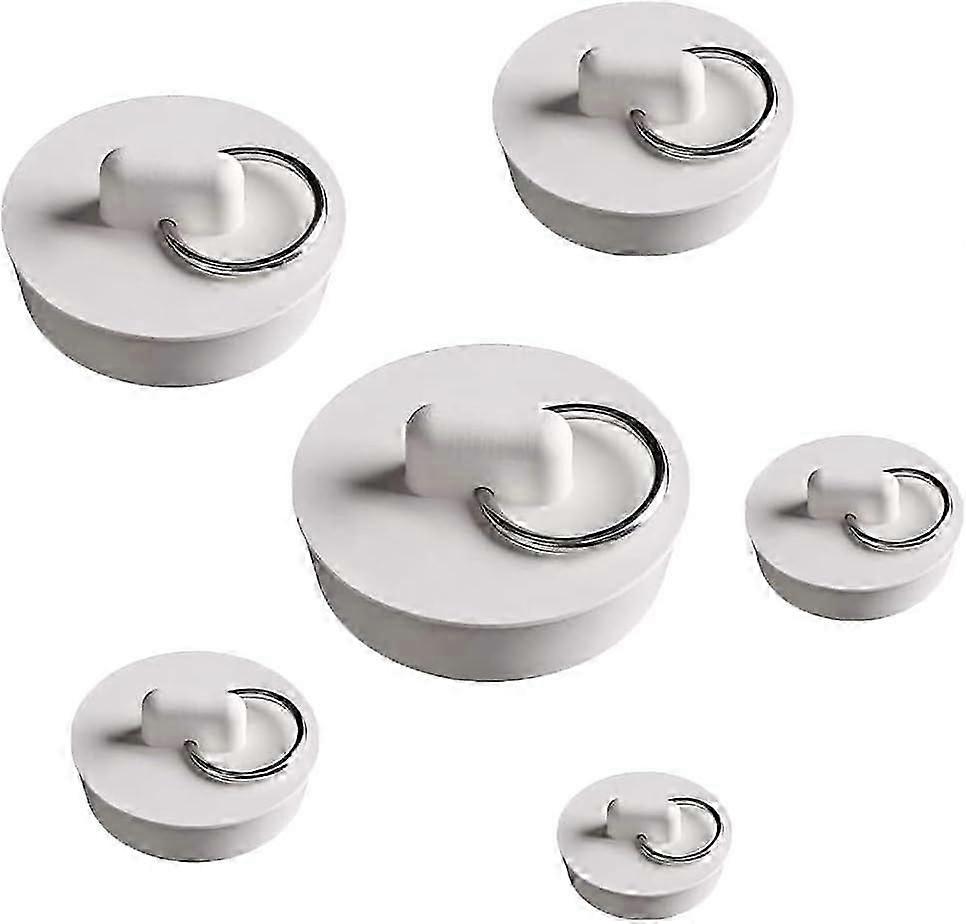 6 Pack Bathtub Plugs Kitchen Sink Plugs Sink Plugs Universal Bathtub Plugs Rubber Plugs Wash Basin Plugs