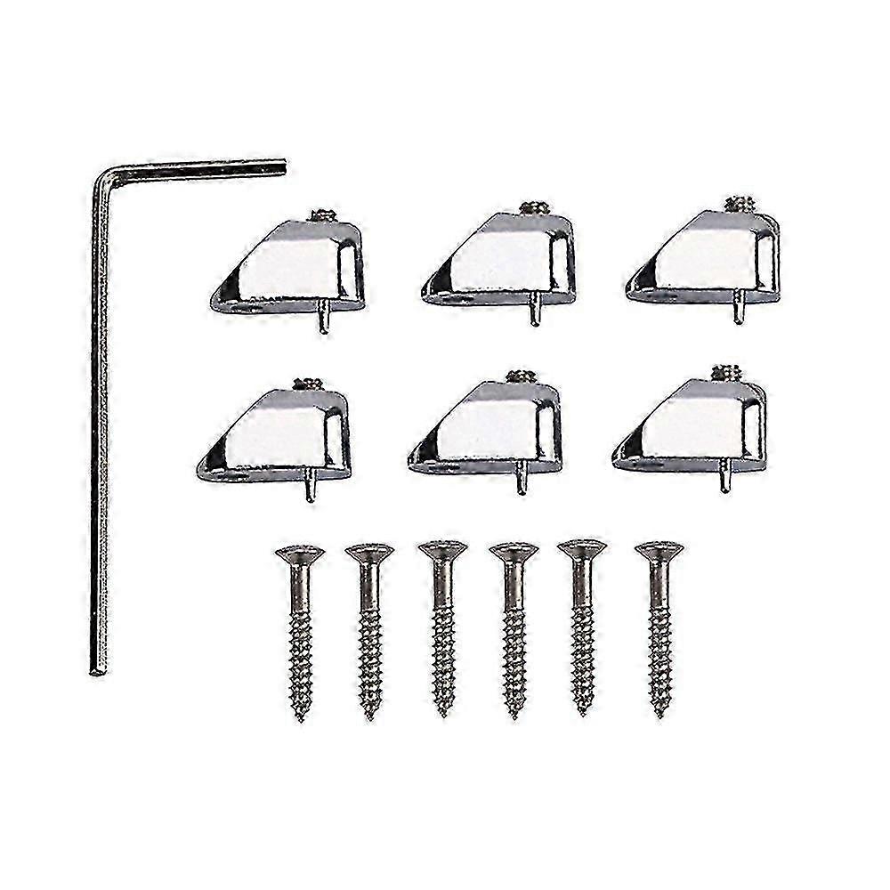 6 stks zinklegering headless bas borgmoeren