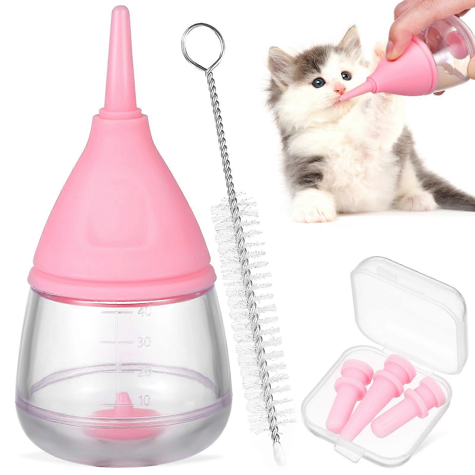 Pet Nursing Bottle Puppy Bottles Kitten Bottles For Nursing With Replaceable Nipples