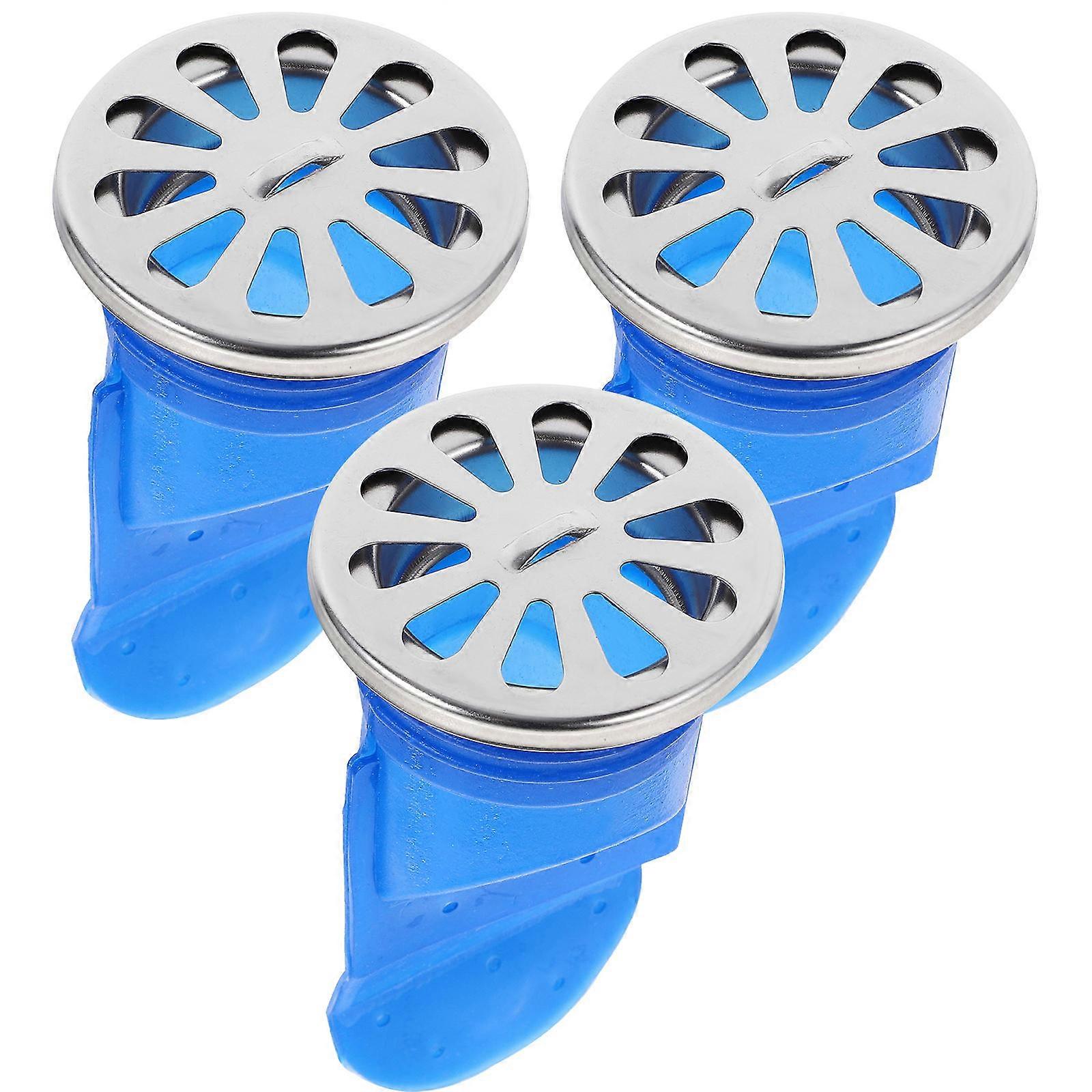 Floor Drain Plug Silicone Floor Drainer Core Odor Prevention Bathroom 3Pcs