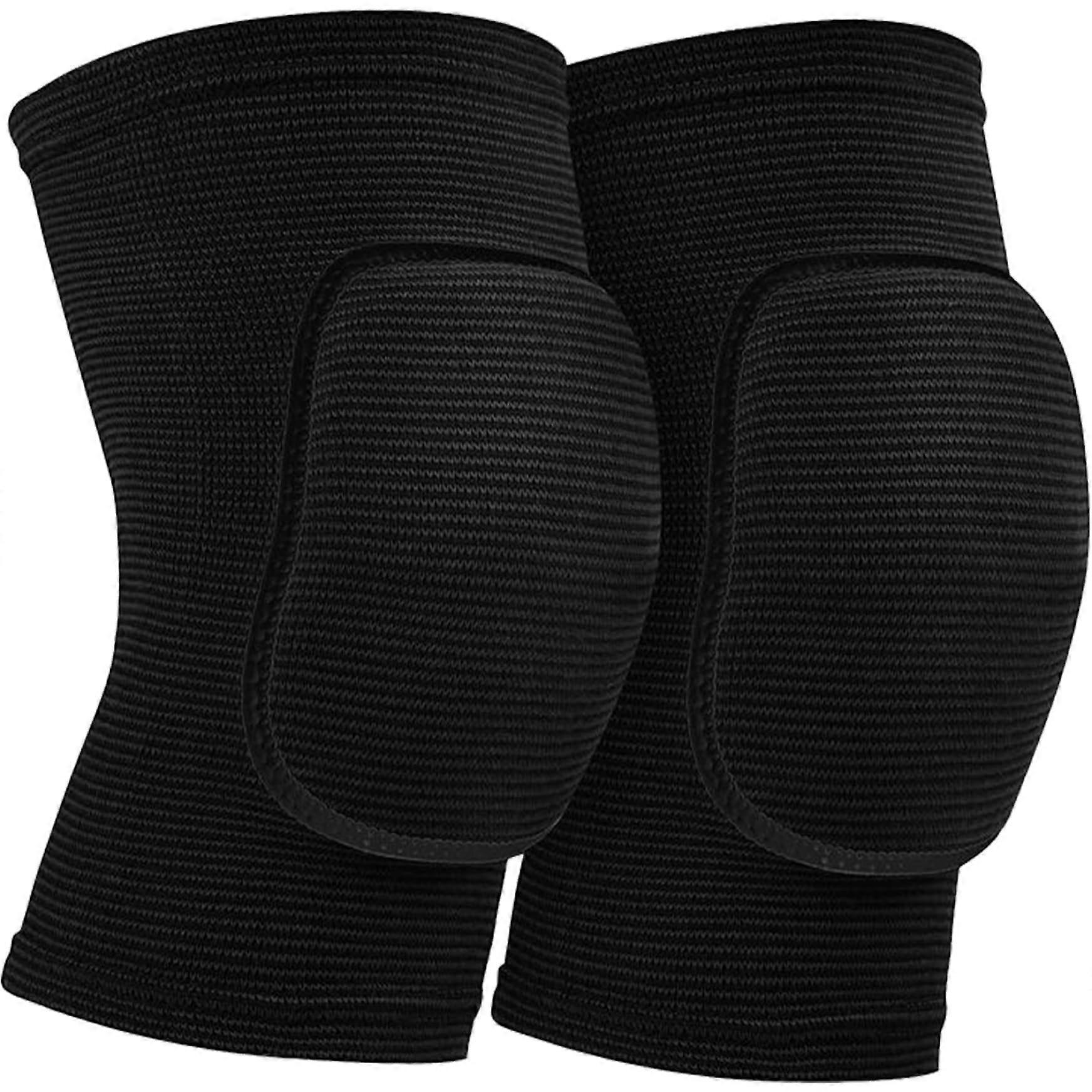 Protective Knee Pads for Volleyball and Sports, Thick Sponge Anti-Slip Impact Resistant Patella Cover, Size S