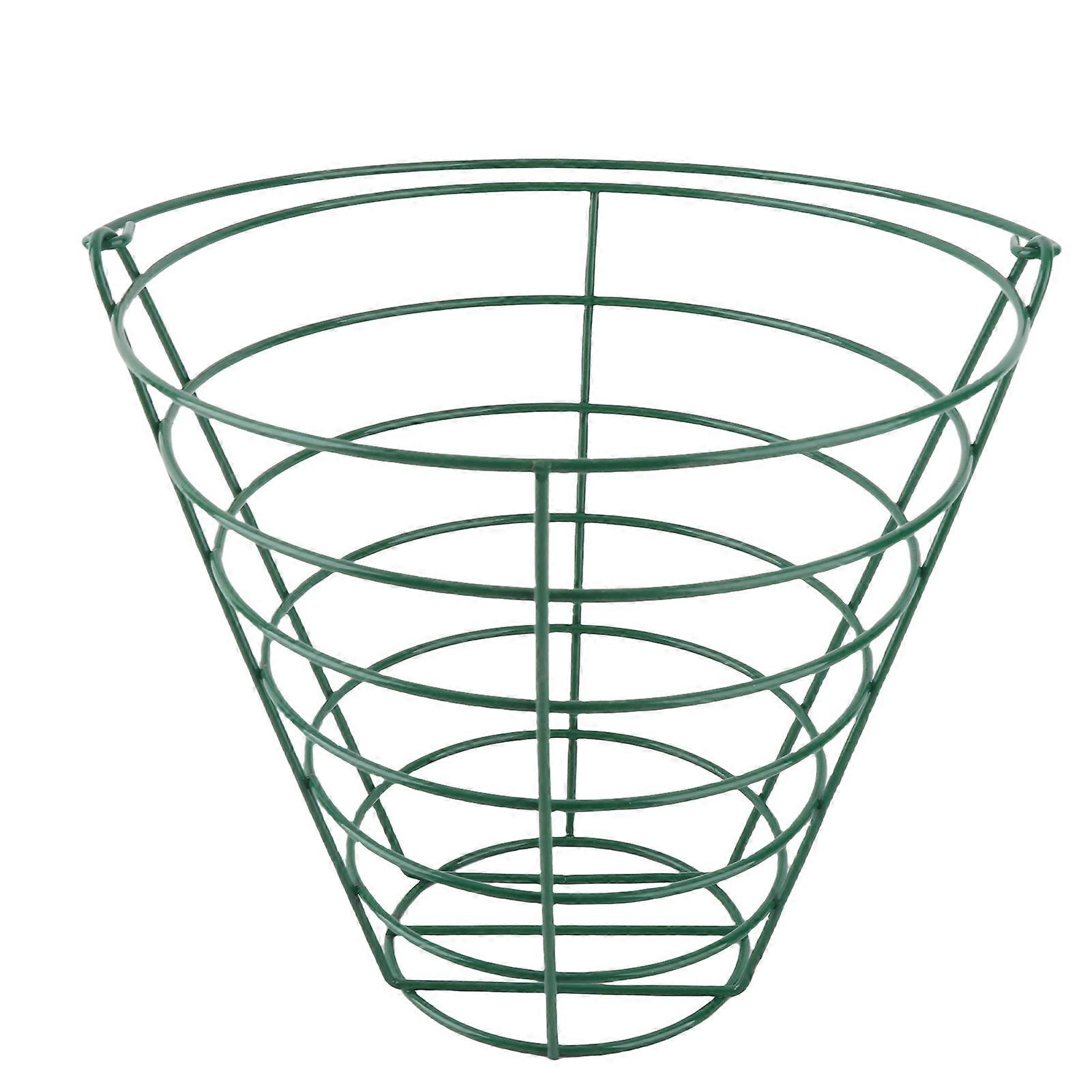 Lightweight Large Capacity Metal Golf Ball Storage Basket with Foldable Handle for Golf Course M