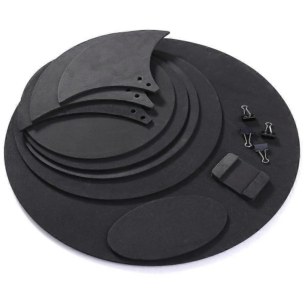 10Pcs Drum Mute Pads Set for Silent Bass Drum Practice Peacefully