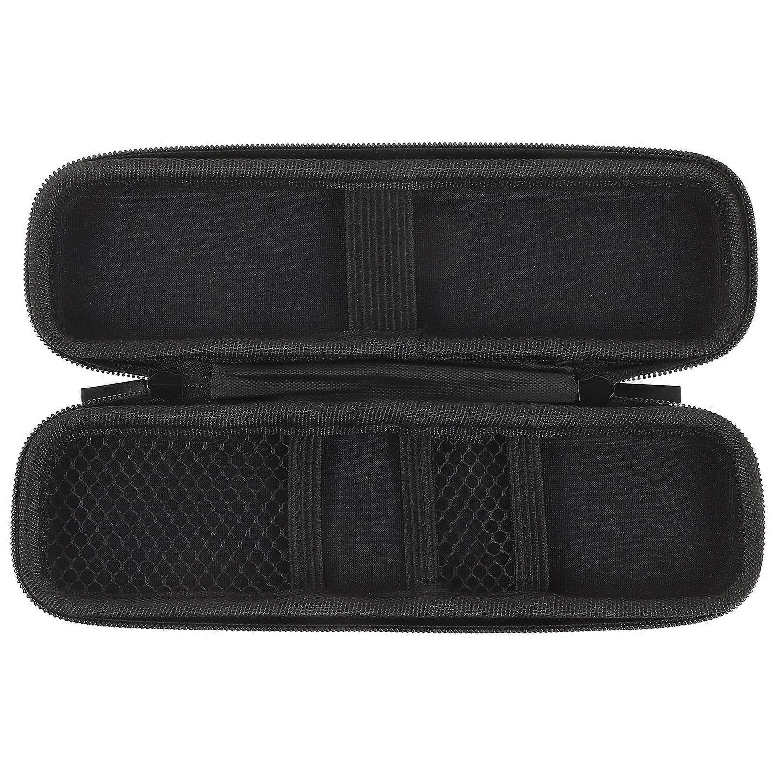 Portable Toothbrush Holder Black Plastic with Spacious Storage for Storage