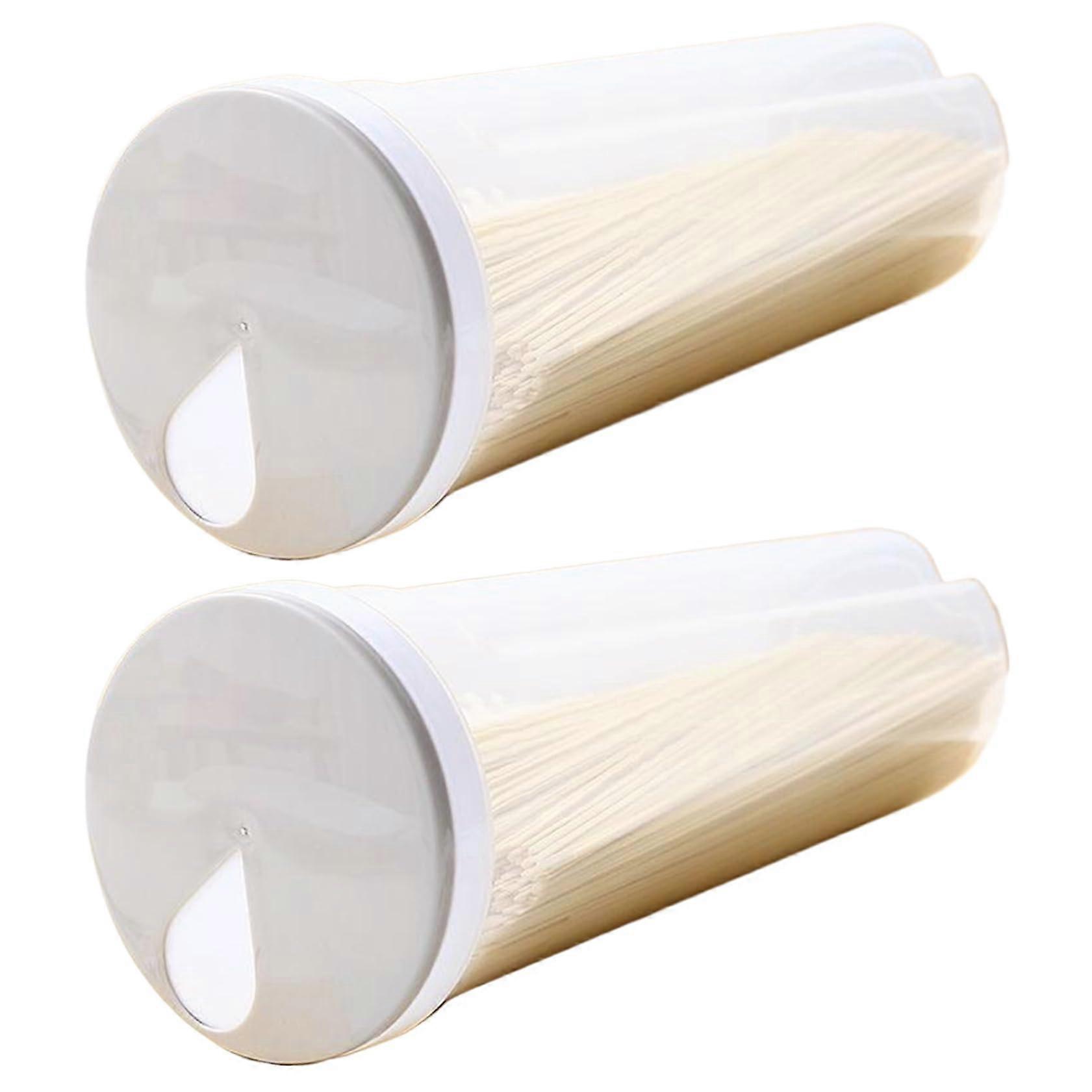 Spaghetti Container Storage Rotating Portion Control for Pasta, Cereals, Snacks Pack of 2