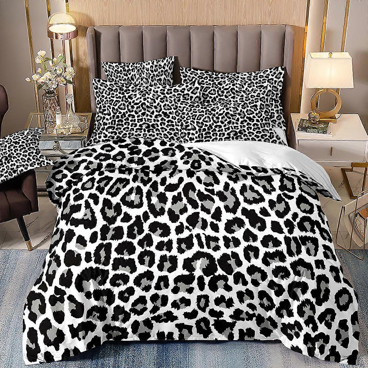 Leopard Print Bed Linen 135x200cm with Pillowcase 50x75cm