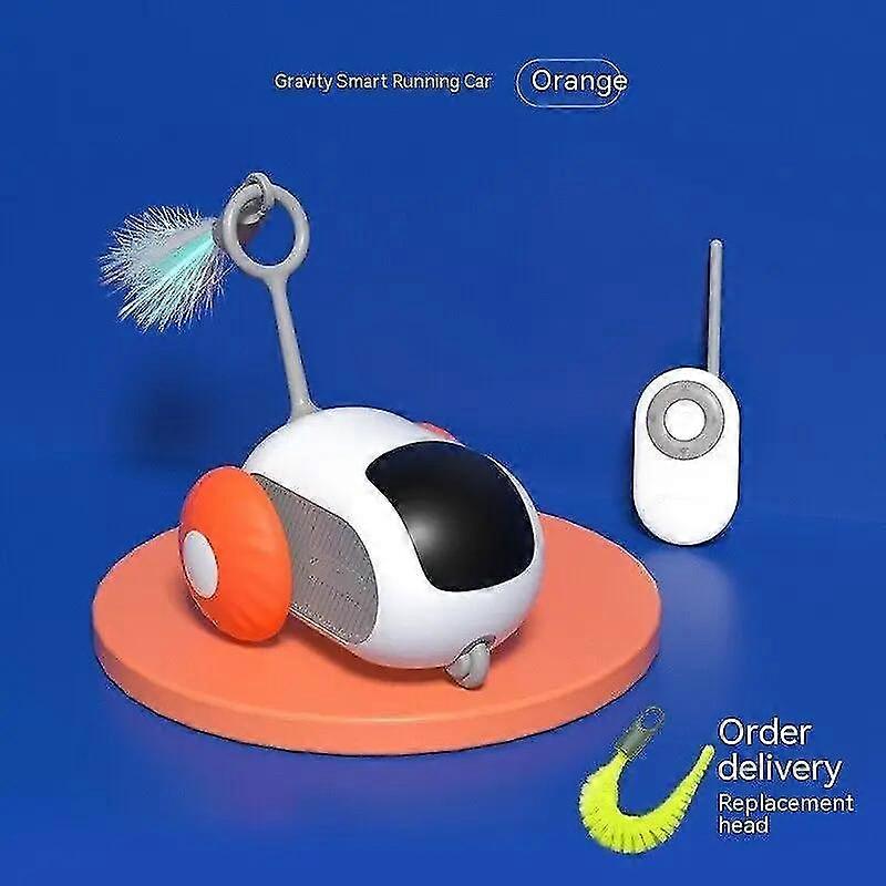 Remote Controlled Smart Cat Toy 2 Modes Automatic Moving Gravity Toy Car for Cats and Dogs Interactive Playing Training Supplies