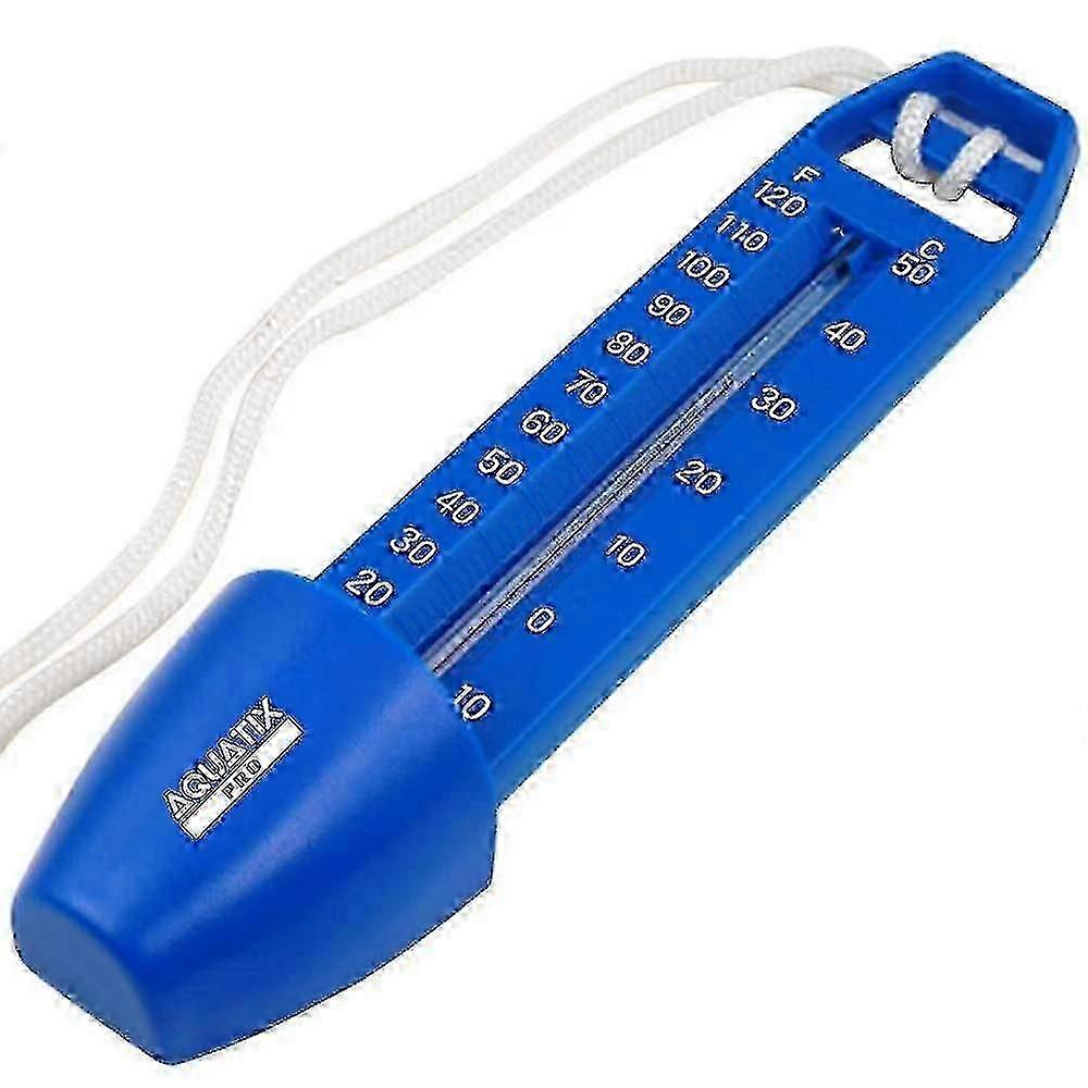 Large Pool Thermometer With Rope, Integrated Pocket And Shatter Resistant