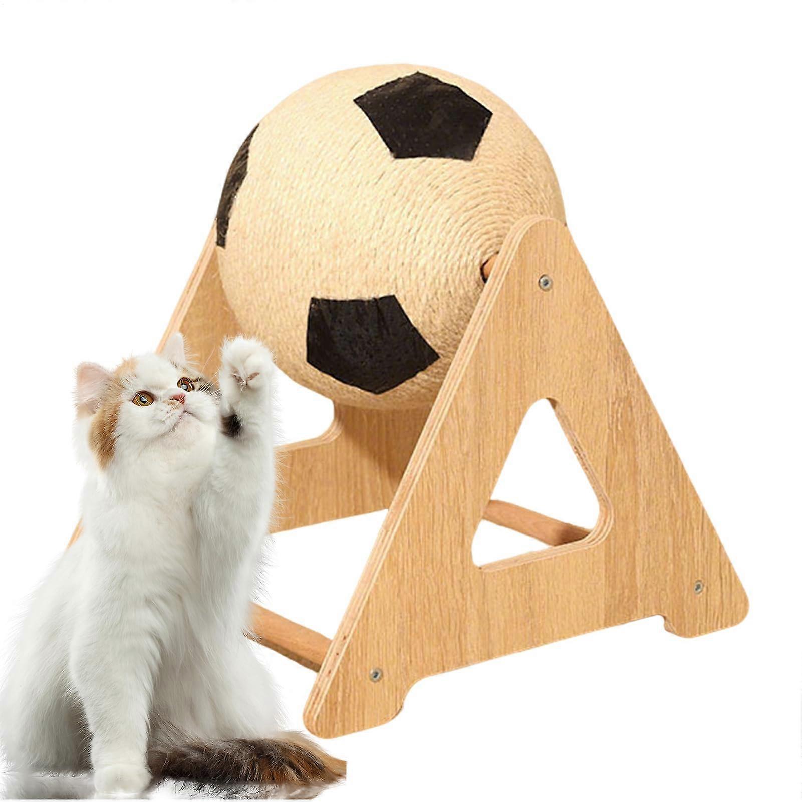 Katzenkratzball, interactive cat toy for indoor use – durable and reusable, promotes activity.